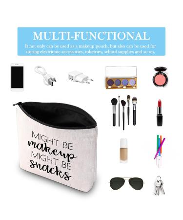 Might Be Makeup Might Be Snacks Cosmetic Bag - Perfect Gift for Girls | International Shipping Available - Buy Online on GoSupps.com