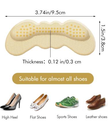 WLLHYF Heel Grips Cushions Inserts - 2 Pairs for Women's Shoes, Back of Heel Protectors and Blisters, Prevent Loose Shoes - Buy Online on GoSupps.com