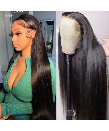 13x4 Straight Lace Front Wigs Human Hair Hd Transparent 26 Inch Straight Frontal Wig for Women Glueless Straight Wigs Pre Plucked with Baby Hair Bone Straight Wig 150 Density Real Brazilian Human Hair 26 Inch 13x4 Straig... - Buy Online on GoSupps.com