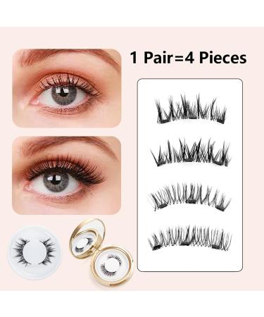 Buy 2 Pair Magnetic Lashes with Applicator | 3D Natural Look Reusable & Easy to Wear | No Glue Needed | International Shipping - Buy Online on GoSupps.com