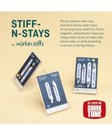 Stiff-N-Stay Plastic Magnetic Collar Stays by W rkin Stiffs - Durable & Adjustable One Size - Perfect for Every Collar - Buy Online on GoSupps.com