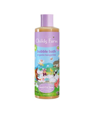 Childs Farm Bubble Bath Organic Tangerine Moisturising and Gentle Suitable for Normal Sensitive and Eczema Prone Skin Vegan White 500 ml Tangerine 500 ml (Pack of 1)