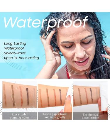 szclkjgs Eyebrow Pencil Eyebrow Microblading Pen Eyebrow Makeup Micro 4 Point Eyebrow Pen Long Lasting Waterproof Eyebrow Pen Creating Natural Looking Eyebrows Effortlessly Dark Brown - Buy Online on GoSupps.com