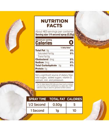 Pam Coconut Cooking Spray - 5 fl oz | Non-Stick Cooking Oil Spray - Buy Online on GoSupps.com