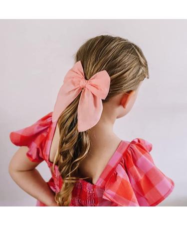 8-Piece Handmade Hair Loop Set for Toddlers - Red Cotton Accessories for Girls & Babies - Buy Online on GoSupps.com
