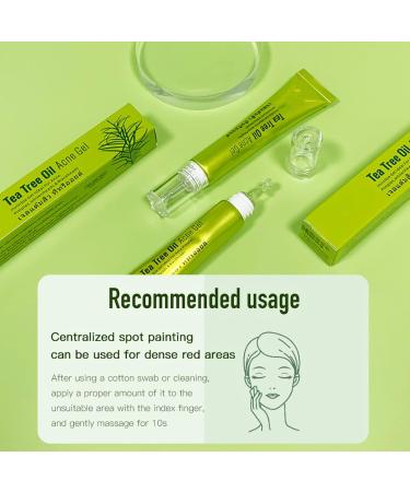 Anti Acne Removal Cream Tea Tree Acne Removal Gel Acne Cream for Acne Treatment & Spot Treatment Clear Soothing Spot Gel Acne Moisturiser Whiteheads & Blackhead Remover Invisible Gel - Buy Online on GoSupps.com