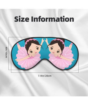 BREAUX Little Ballerina Dancing Girl Print Eye Mask - Double Sided Blackout Sleep Mask for Women & Men | International Shipping Available - Buy Online on GoSupps.com