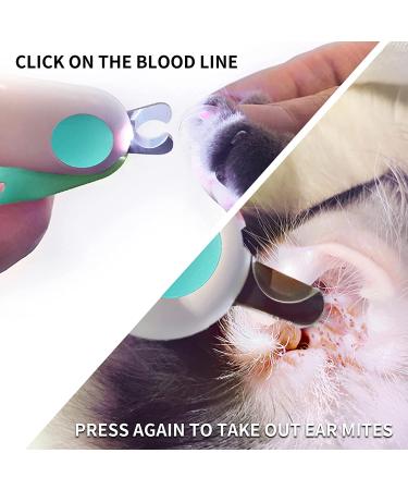 LED Pet Nail Clippers with Professional Care Tools for Small Animals - Blue - Buy Online on GoSupps.com