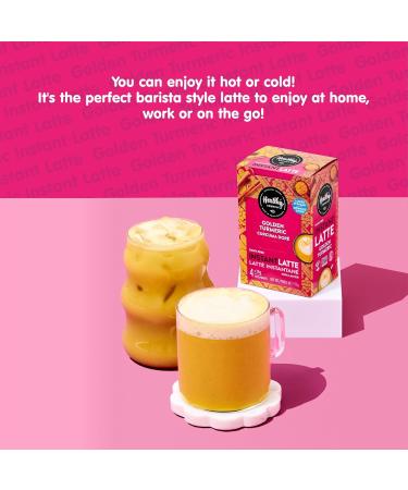 Healthy Crunch Golden Turmeric Instant Latte - 2 Units x 112g - Organic Coconut & Gluten-Free Oat Milk Powder Dairy-Free Soy-Free Caffeine-Free Peanut-Free Tree Nut-Free Lower Sugar & Delicious - Buy Online on GoSupps.com