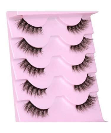 Newcally Natural Cat Eye Half False Eyelashes - 5 Pairs B05 - Buy Online on GoSupps.com