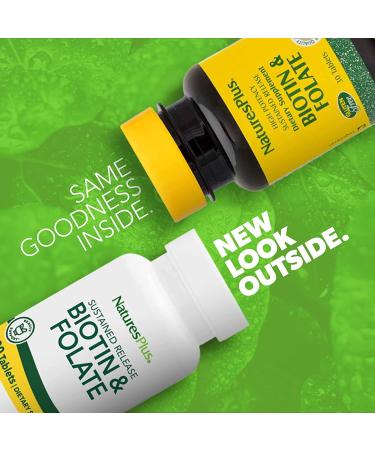 Nature's Plus Biotin & Folate â€“ 30 Tablets for Healthy Hair, Skin & Nails - Buy Online on GoSupps.com