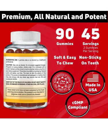 SHIFAA NUTRITION Halal Multivitamins for Adults | 90 Gummies | Non-GMO & Vegetarian | Essential Vitamins | Folic Acid, Zinc, C, A, D, E, B6, B12, Biotin - Buy Online on GoSupps.com
