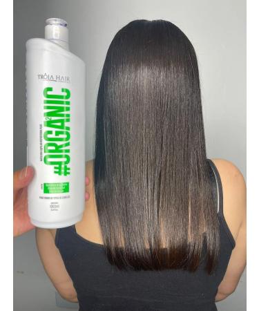 TROIA COSM TICOS Brazilian Keratin Straightening Treatment Kit - Organic Hair Mask & Argan Oil - 33.8 Fl Oz & 16.9 Oz - Suitable for All Hair Types - Set of 3 - Buy Online on GoSupps.com