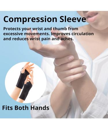 Ikido Wrist Compression Sleeve with Thumbhole - Unisex Medium Support Brace for Optimal Wrist Protection - Buy Online on GoSupps.com