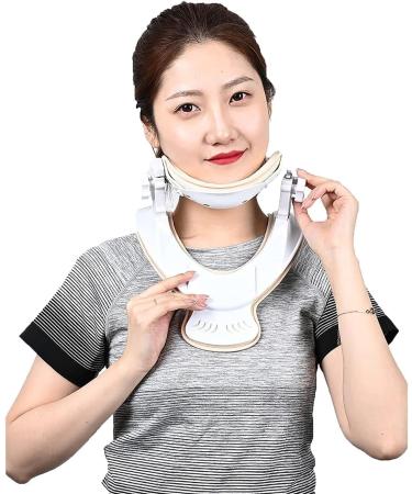 Jlasdr neck protection neckwear neckrest |Postoperative cervical vertebrae with adjustable cervical spine height |For seated office workers students (Size: S)
