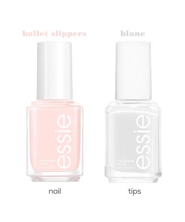 essie French Manicure Set: Ballet Slippers Pale Pink + Blanc White Nail Polish Bundle - 0.46 oz each - Buy Online on GoSupps.com