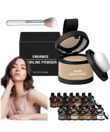 HOPASRISEE Magic Root Cover Up Waverlo Magic Root Cover Up Mirror Touch Powder Instant Shading Powder for Hair Root Thinning with Mirror (1 Piece)