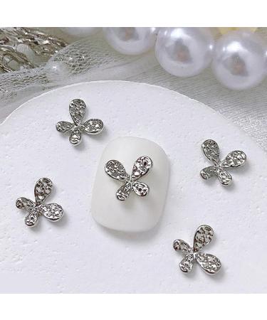 FEIlei 10Pcs 3D Butterfly Nail Charms for Nails Alloy Butterfly Nail Charms Decoration DIY Alloy Nail Butterfly Charms 15# - Buy Online on GoSupps.com