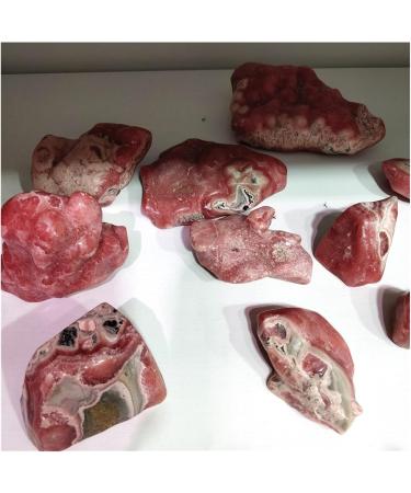 Natural Red Rhodochrosite Quartz Gemstones and Minerals Unpolished Original Blocks Wholesale Bulk Freeform Specimens Collections (Size : 500-550g one) - Buy Online on GoSupps.com