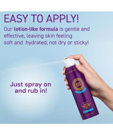 BOB KIDS SPF 50 Sun Spray Mineral Sunscreen Non Aerosol Continuous Spray Water Resistant Reef Friendly 6 oz - Buy Online on GoSupps.com