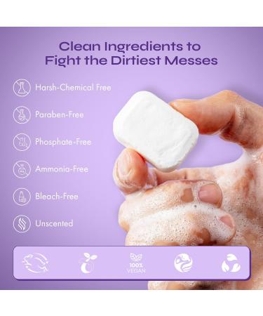 Fomin Dishwasher Detergent Tablets - 30 Count | Plastic-Free Septic Safe Natural Cleaner for Sparkling Dishes - Buy Online on GoSupps.com