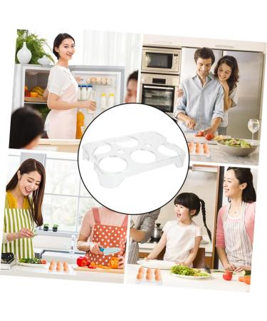Hohopeti 3pcs Egg Storage Box Eggs Refrigerator Egg Storage Racks Plastic Egg Racks Egg Holder Tray Household - Buy Online on GoSupps.com