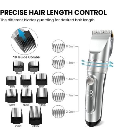 Professional Beard Trimmer & Hair Clippers for Men | Cordless Rechargeable Grooming Kit - Buy Online on GoSupps.com