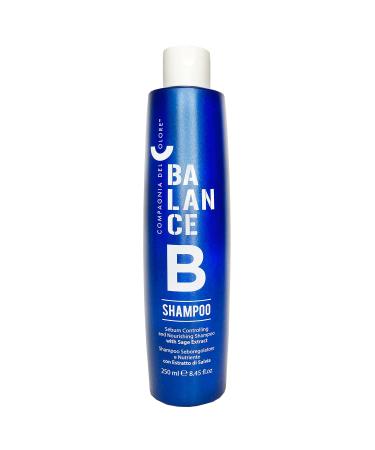 Compagnia Del Colore Compagnia del Colore - Balance B Shampoo - Shampoo for Cute Grassa and Dry Hair Antiphore - with Organic Sage and Peppermint Extract with Tea Tree Essential Oil - 250 ml