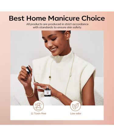 Modelones Gel Nail Polish 6 Colors Fall Gel Polish Chameleon Nude Brown Purple Red Glitter Nail Gel Polish Shimmer Winter Soak Off U V Nail Gel Nail Kit Home Gift DIY Salon for Women Girl - Buy Online on GoSupps.com