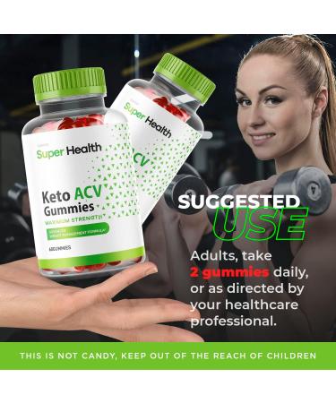 SuperHealth Keto ACV Gummies - 60 Gummies for 60 Days - Buy Online on GoSupps.com