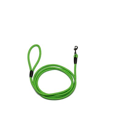 Leash - rope leash with hand loop Basic 10mm 27 colours 7 lengths (2.00 m fluor green) 2.00 m fluor green