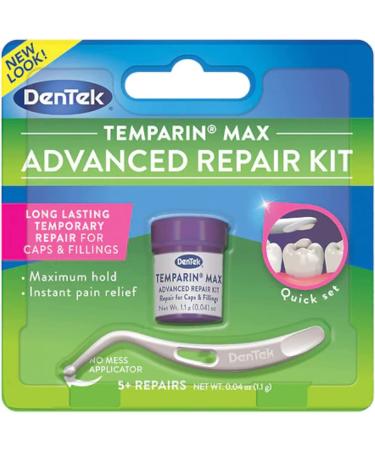 DenTek Temparin Max Repair Kit 6-Pack - Fix Lost Fillings & Loose Caps, 5+ Repairs, 0.04oz | One-Step Formula - Buy Online on GoSupps.com