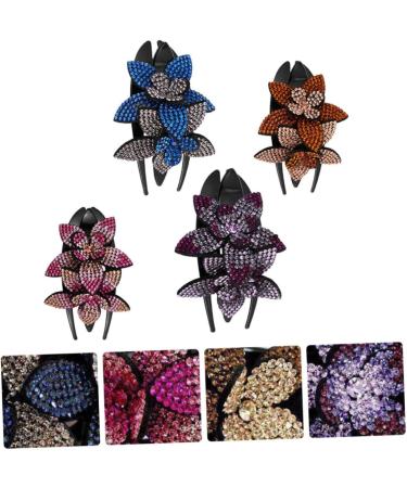Beaupretty Hair Three-tooth clip rhinestone floral hair clips flower hairpin barrettes rhinestone headpiece rhinestone flower barrettes dense Miss rhinestone clip Clips - Buy Online on GoSupps.com