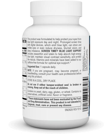 Source Naturals Screen Time Blue Light Support Eye Health for The Digital Age* - 60 Vegetarian Capsules - Buy Online on GoSupps.com