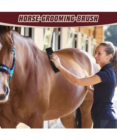 Tuofang 6-in-1 Multifunctional Horse Brush & Massage Comb for Effective Grooming - Black - Buy Online on GoSupps.com