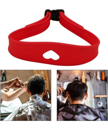 Colcolo Silicone Hair Trimming Guide Curved Silicone Haircut Band DIY Trimming Accessory for Home Haircuts Hair Red - Buy Online on GoSupps.com
