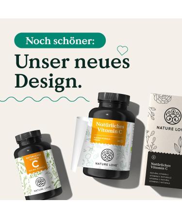 Nature Love Natural Vitamin C - Bio Acerola Extract 180 Vegan Capsules High Dose Lab Tested - Made in Germany - Buy Online on GoSupps.com