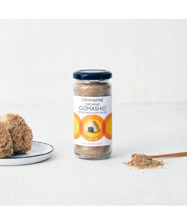 Clearspring Organic Gomashio - Whole Sesame with Sea Salt - Buy Online on GoSupps.com