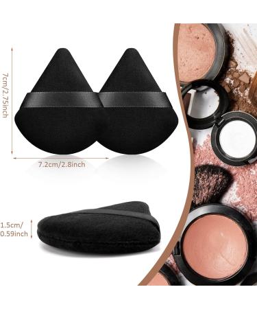 Start Makers 6 Pcs Makeup Puff Set - Reusable Triangle Sponge with Strap for Loose Powder Foundation - Rose - Buy Online on GoSupps.com