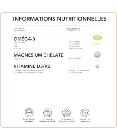  Bright Naturo Omega-3 Magnesium Vitamins D3 and K2 4000 IU - Non-GMO | Powerful Synergy for Mobility Energy and Cardiovascular Protection - Buy Online on GoSupps.com