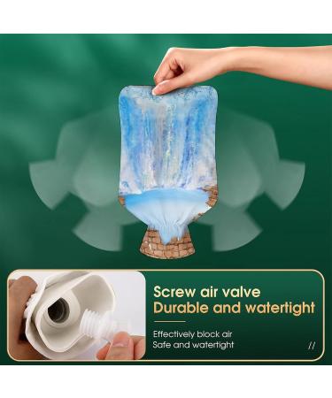 Cracked Seawater Hot Water Bottle with Plush Cover | Hand Warmer for Adults & Children - 26.5x15.3cm | International Shipping - Buy Online on GoSupps.com