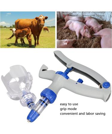 Ayayu 5ml Veterinary Continuous Syringe Injector with Vaccine Bottle - Livestock Cattle Chicken Sheep Pig | Self-Refill - Buy Online on GoSupps.com