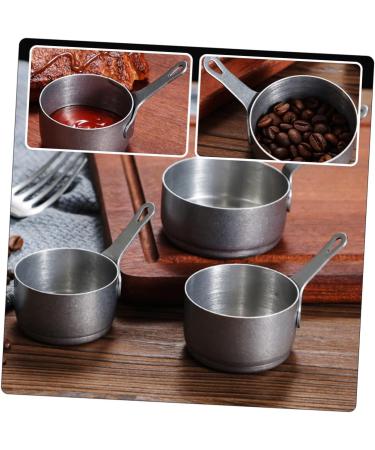 Milisten Stainless Steel Cups Stainless Steel Sauce Cup Coffee Pot Bread Silver 14X7X3.5CM - Buy Online on GoSupps.com