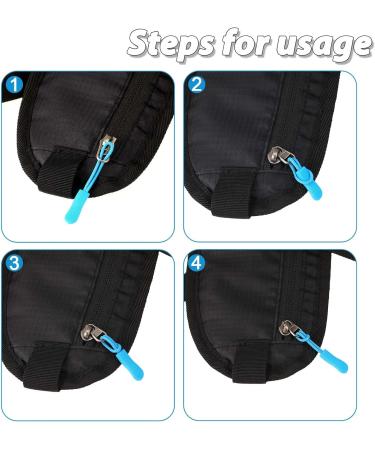 56-Piece Nylon Zip Pendant Set | Replacement Zipper Pulls & Handles for Sportswear Backpacks & Handbags - 28 Colors Available - Buy Online on GoSupps.com