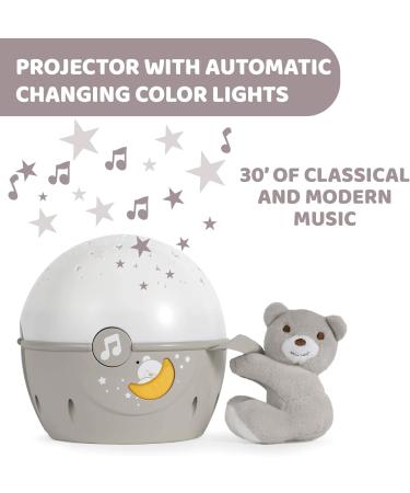 Chicco Next2Stars Baby Night Light Neutral | Star Projector for Cots & Cribs with Sound Sensor, 3 Light Effects, Music (Beige) - Buy Online on GoSupps.com