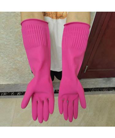 GIFZES Cleaning Gloves Full Hand Protection Gloves Waterproof Non-slip Dishwashing Gloves Heat-insulated Kitchen Cleaning Tool Pink L - Buy Online on GoSupps.com