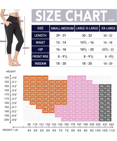 NEW YOUNG High Waisted Capri Leggings with Pockets for Women - XXL, White - Buy Online on GoSupps.com