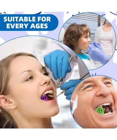 6 Pack 3 Sizes Dental Silicone Bite Blocks Color Coded Autoclavable Mouth Opener Wedge Blocks Props for Adults and Kids Large Medium and Small Dental Cheek Retractor Denture Supply Tools - Buy Online on GoSupps.com