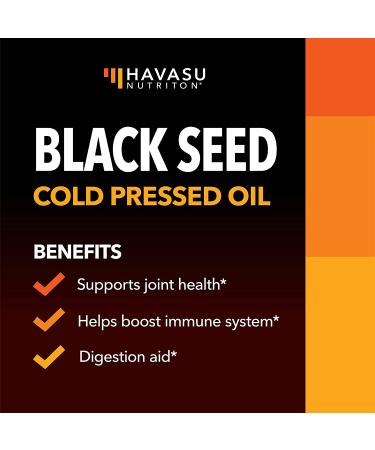 Black Seed Oil Liquid Capsules for Immune & Joint Health - 90 Capsules - Buy Online on GoSupps.com