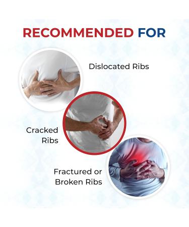 Buy ITA-MED Breathable Elastic Rib Brace for Men | Compression Support for Ribs | Made in USA | Small Size (Black) - Ideal for Broken Cracked Dislocated Ribs - Buy Online on GoSupps.com